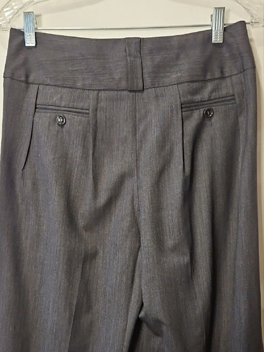 Wool Blend All Business Menswear Style Wide Leg Pant 0117 - Picture 2 of 12